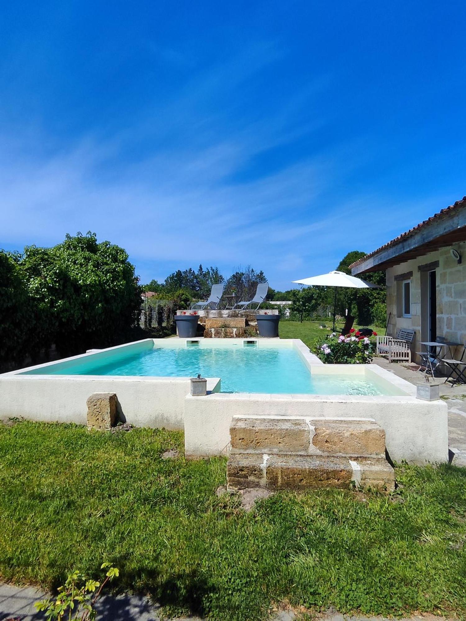 Jolie Villa Avec Piscine Dans Le St Emilionnais Sainte-Terre Dış mekan fotoğraf