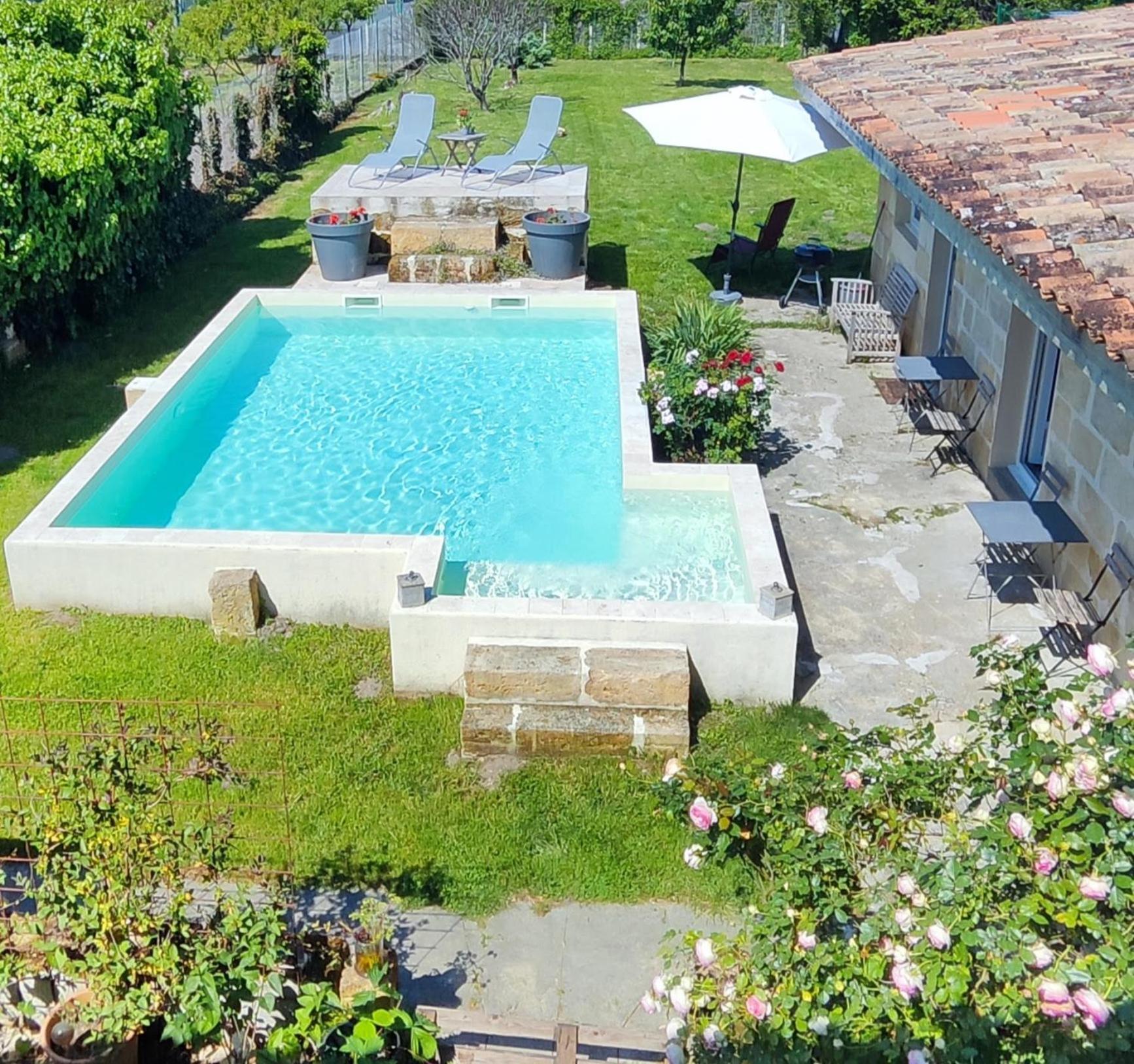 Jolie Villa Avec Piscine Dans Le St Emilionnais Sainte-Terre Dış mekan fotoğraf